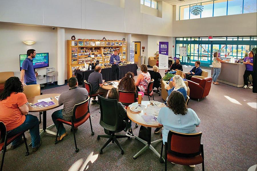 Group of individuals participating at San Juan College Quality Center for Business